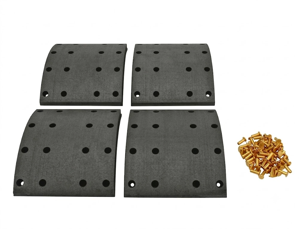 Drum brake lining kit, axle kit